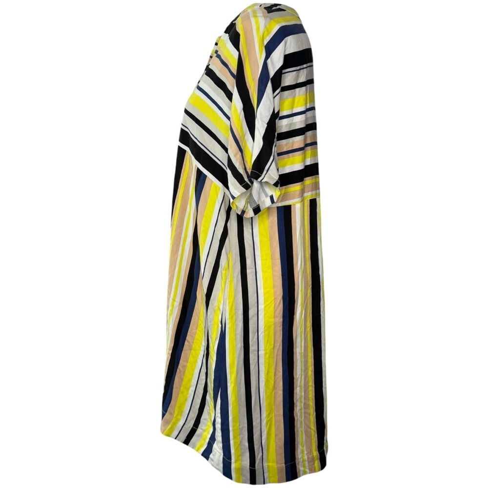 PETER SOM {Anthropologie} Naxos Tunic Dress Striped Boho Shift Rayon - Picture 4 of 9